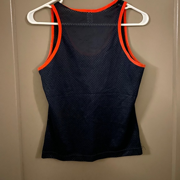 Navy Mesh Tank Top - Picture 3 of 4
